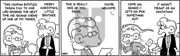 FoxTrot on Friday December 27, 2002 Comic Strip