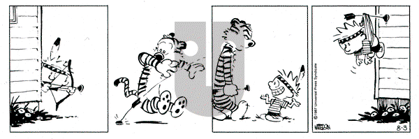 Calvin and Hobbes on Monday August 3, 1987 Comic Strip
