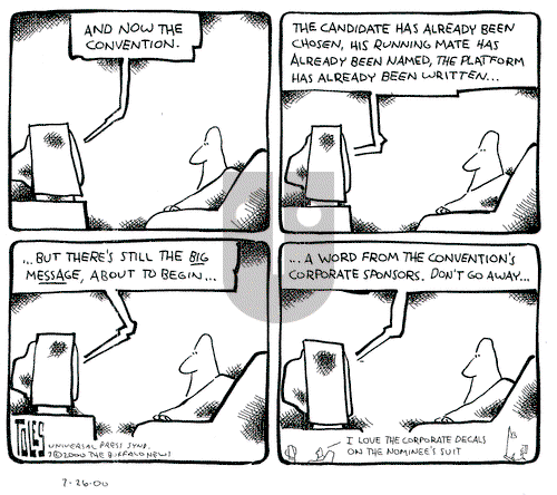 Tom Toles on Wednesday July 26, 2000 Comic Strip
