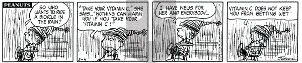Peanuts - Monday March 4, 1974 Comic Strip