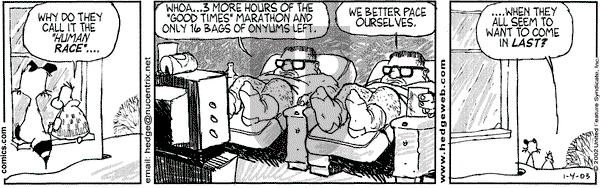 Over the Hedge on Saturday January 4, 2003 Comic Strip