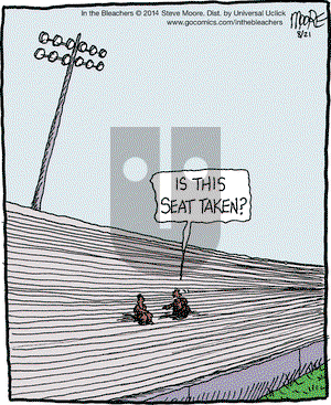 In the Bleachers on Thursday August 21, 2014 Comic Strip
