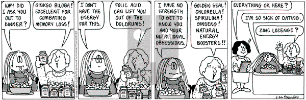 Cathy Classics on Thursday February 26, 1998 Comic Strip