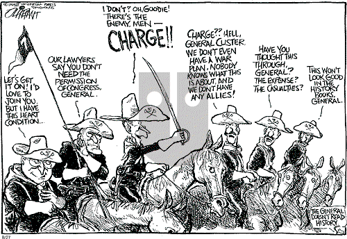 Pat Oliphant on Tuesday August 27, 2002 Comic Strip