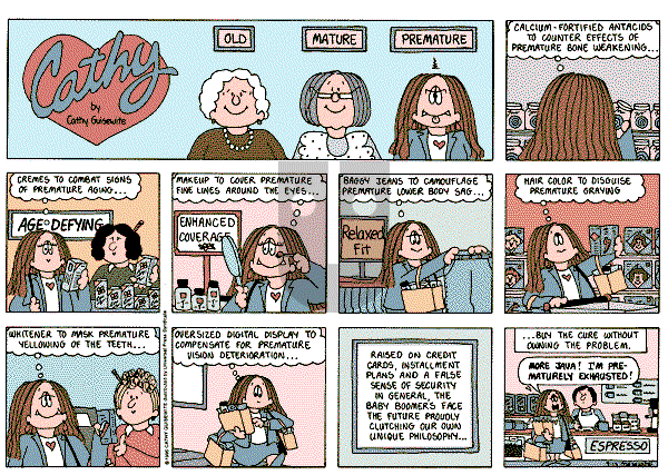 Cathy Classics - Sunday September 15, 1996 Comic Strip