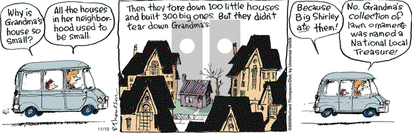 Cul de Sac on Wednesday November 18, 2009 Comic Strip