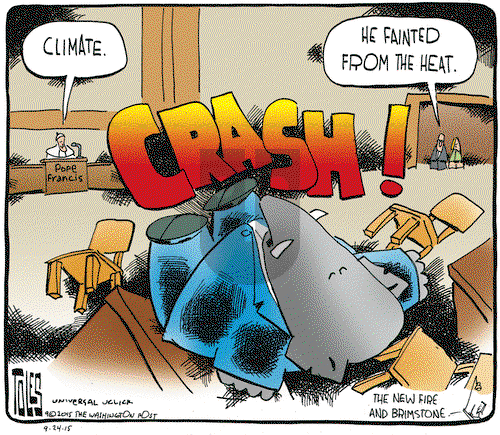 Tom Toles on Thursday September 24, 2015 Comic Strip