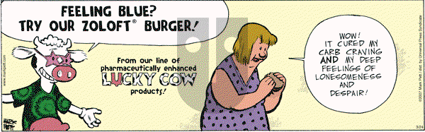 Lucky Cow on Saturday March 24, 2007 Comic Strip