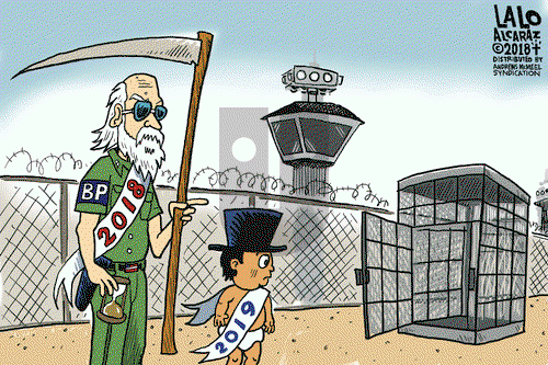 Lalo Alcaraz on Monday December 31, 2018 Comic Strip