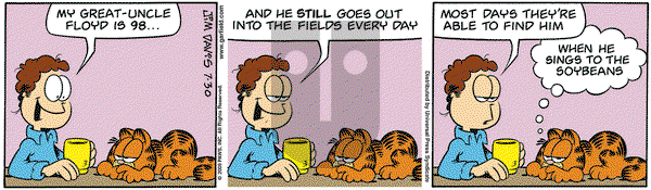 Garfield on Thursday July 30, 2009 Comic Strip