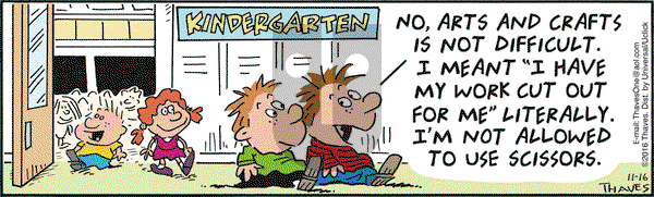 Frank and Ernest on Wednesday November 16, 2016 Comic Strip