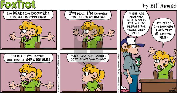 FoxTrot on Sunday May 23, 2021 Comic Strip