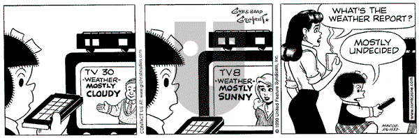 Nancy on Friday March 26, 1999 Comic Strip