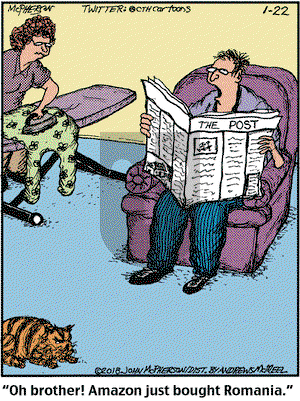 Close to Home on Monday January 22, 2018 Comic Strip