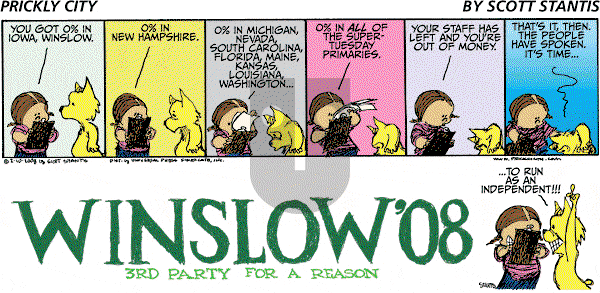 Prickly City on Sunday February 10, 2008 Comic Strip