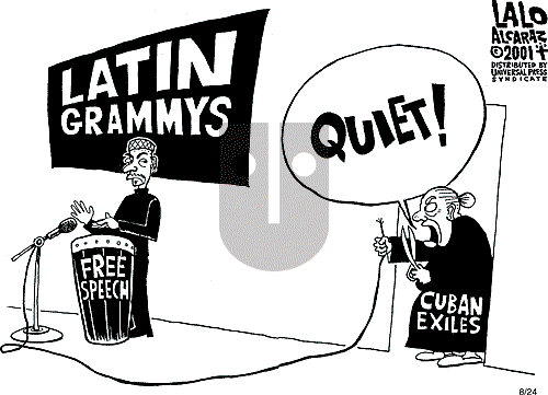 Lalo Alcaraz on Friday August 24, 2001 Comic Strip