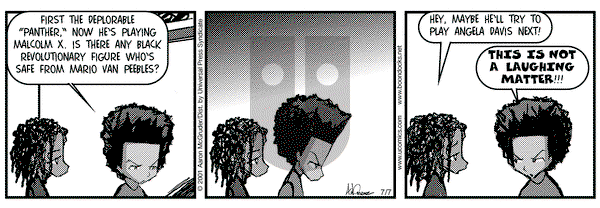 The Boondocks on Saturday July 7, 2001 Comic Strip