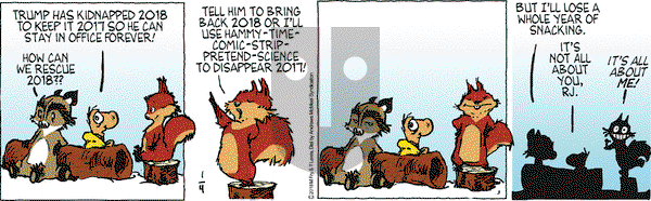 Over the Hedge on Thursday January 4, 2018 Comic Strip