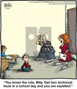 In the Bleachers on Tuesday December 23, 2014 Comic Strip