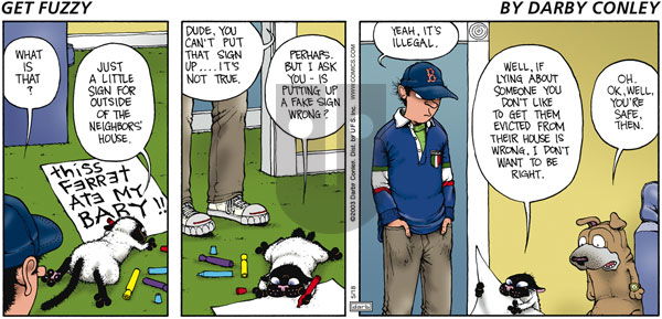 Get Fuzzy on Sunday May 18, 2003 Comic Strip