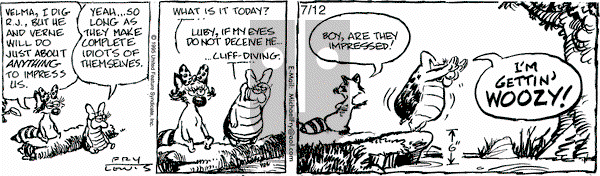 Over the Hedge on Wednesday July 12, 1995 Comic Strip