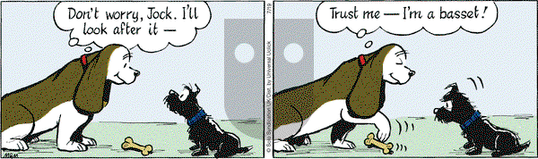 Fred Basset on Tuesday July 19, 2016 Comic Strip