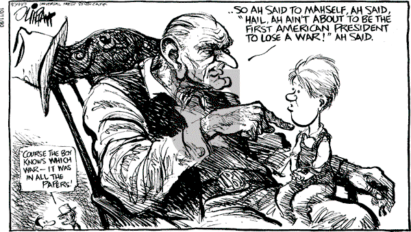 Pat Oliphant - Monday October 11, 1993 Comic Strip