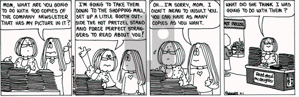 Cathy Classics on Thursday April 1, 1982 Comic Strip
