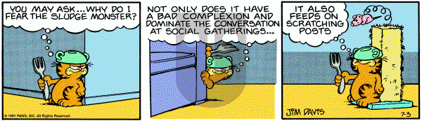 Garfield on Thursday July 3, 1980 Comic Strip