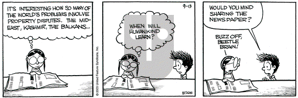 Grand Avenue on Saturday September 13, 2003 Comic Strip