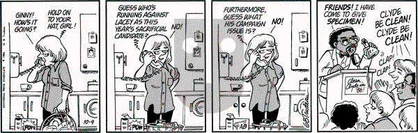 Doonesbury - Thursday October 9, 1986 Comic Strip