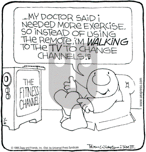Ziggy on Tuesday July 6, 1999 Comic Strip