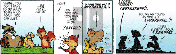 Over the Hedge on Thursday August 20, 2020 Comic Strip