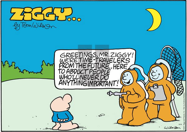 Ziggy on Sunday September 19, 2021 Comic Strip