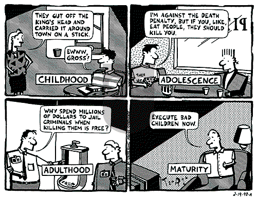 Ted Rall on Thursday February 19, 1998 Comic Strip
