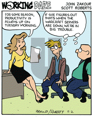 Working Daze on Tuesday September 2, 2008 Comic Strip