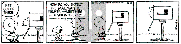 Peanuts on Thursday February 12, 1987 Comic Strip