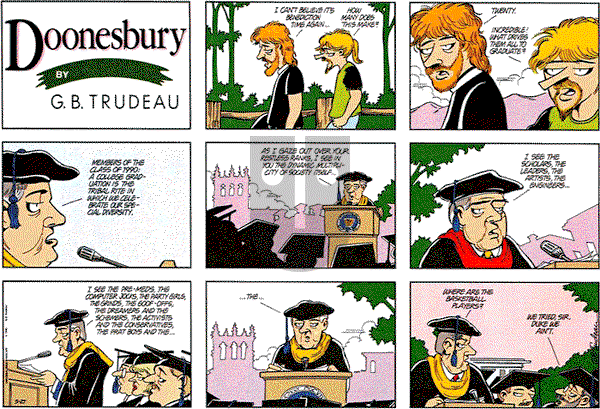 Doonesbury on Sunday May 27, 1990 Comic Strip