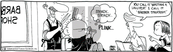 The Buckets - Wednesday April 28, 2004 Comic Strip