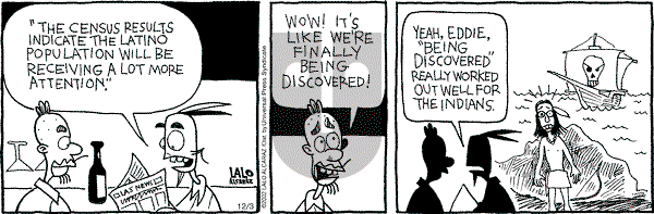 La Cucaracha on Tuesday December 3, 2002 Comic Strip
