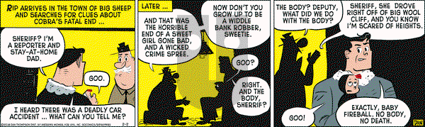 Rip Haywire on Friday February 2, 2018 Comic Strip