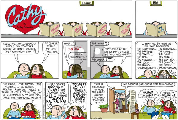 Cathy Classics on Sunday March 7, 2004 Comic Strip