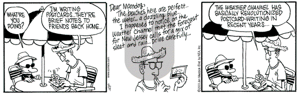 Monty on Tuesday February 4, 2003 Comic Strip
