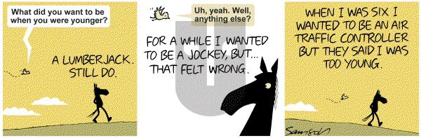 Dark Side of the Horse on Monday April 30, 2012 Comic Strip