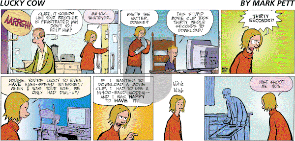 Lucky Cow on Sunday January 7, 2007 Comic Strip