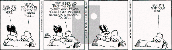 Over the Hedge on Monday October 27, 1997 Comic Strip