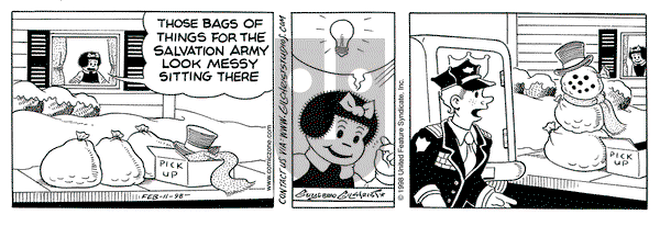 Nancy on Wednesday February 11, 1998 Comic Strip