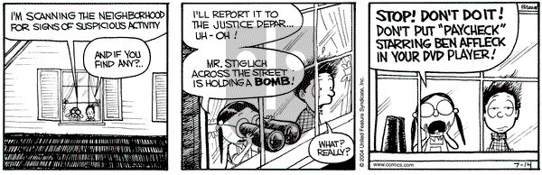 Grand Avenue on Wednesday July 14, 2004 Comic Strip