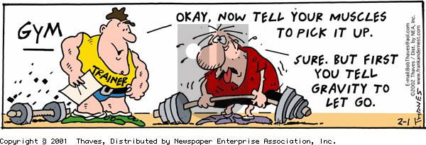 Frank and Ernest on Friday February 1, 2002 Comic Strip