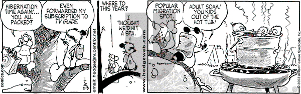 Over the Hedge on Monday January 6, 2003 Comic Strip